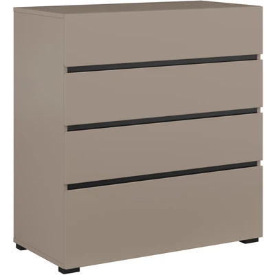 Abbildung von INOSIGN Kommode &quot;Cross, moderne grifflose Schubladenkommode&quot;, Schubladenschrank, Sideboard mit 4 Schbkasten