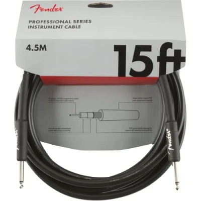 Abbildung von Fender Instrumentenkabel, Professional Instrument Cable BLK 4,5 m Gitarrenkabel