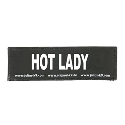 Abbildung von Julius K9 162LR K 36180 Klettaufschrift, HOT LADY, klein, schwarz
