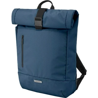 Abbildung von Moleskine RollTop Rucksack Metro Kollektion, Vertikale LaptopTasche, LaptopRucksack für Laptop, Notebook, iPad, Computer bis zu 15&quot;, Größe 50x32x13 cm, SaphirBlau