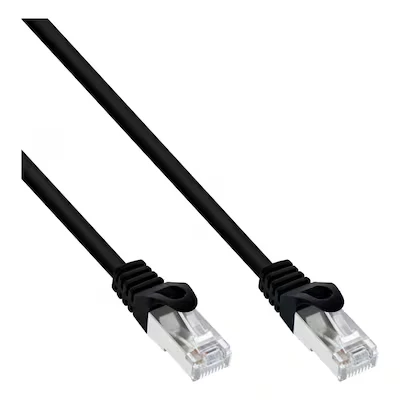 Abbildung von InLine® Patchkabel, SF/UTP, Cat.5e, schwarz , 3m