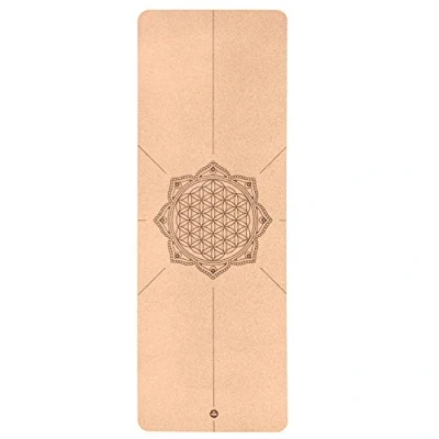 Abbildung von Yogamatte Kork. BLUME DES LEBENS