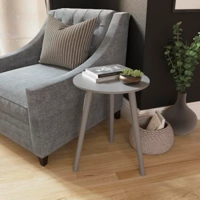 Abbildung von Vida Designs Beistelltisch, Holzwerkstoff, Grau, H51 x W40 D40 cm Approx