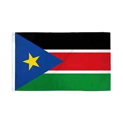 Abbildung von AZ FLAG Flagge Südsudan 150x90 cm Sudanesische Südliche Fahne 100% Polyester mit Messing Ösen 110g