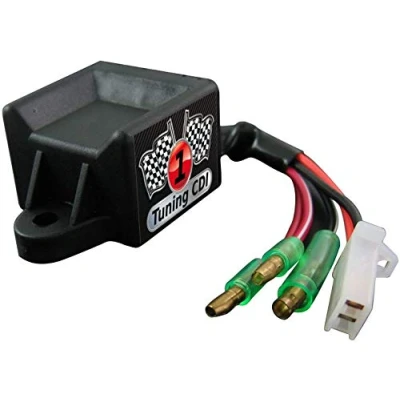 Abbildung von Area1 Tuning CDI Zündeinheit offen ungedrosselt für 50ccm 2 Takt Motoren. Kompatibel mit Aerox bis 2004, Jog, Neos, Slider, BWs, F10, F12, F15, Italjet