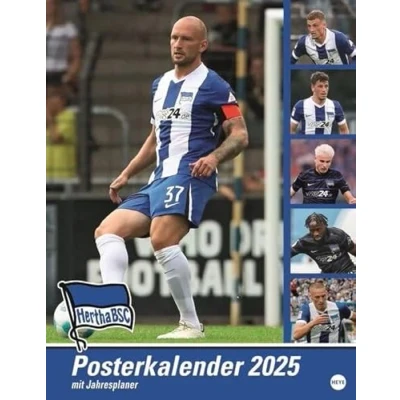 Abbildung von Hertha BSC Posterkalender 2025: Fotokalender mit den Spielern des BSC. Praktischer Jahres Wandkalender 2025 für Fußballfans. Hochwertiger Bild Kalender zum Aufhängen. (Bundesliga Heye)