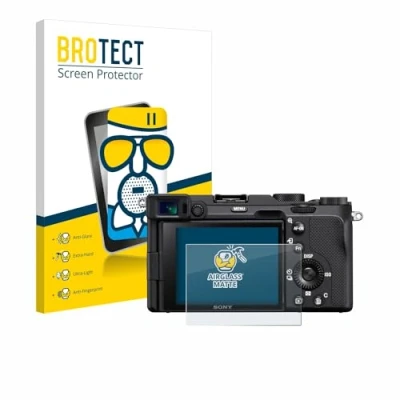Abbildung von BROTECT Entspiegelungs Schutzglas für Sony A7C Schutz Folie Panzerfolie Glas Matt [Extrem Kratzfest 9H, Anti Reflex, Fingerprint]