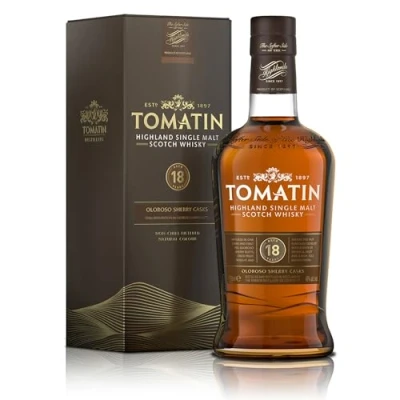 Abbildung von Tomatin Malt 18 Years Old mit Geschenkverpackung Whisky (1 x 0.7 l)
