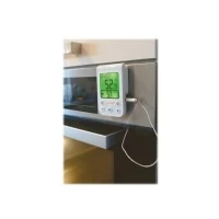 Abbildung von TFA Dostmann 14.1510.02 Küchen Chef Digitales Grill Bratenthermometer mit Hintergrundbeleuchtung (weiß)