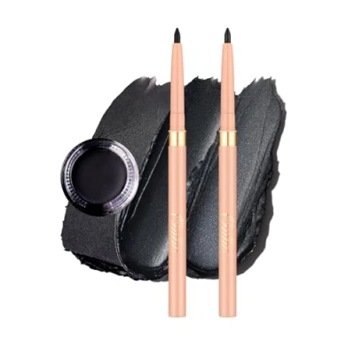 Abbildung von Oulac Matte Lidschatten &amp; Eyeliner Set Wasserfest und Primer Feine Textur Hält 16 Stunden + Schnell Trocknend Wischfeste Oberfläche Vegan