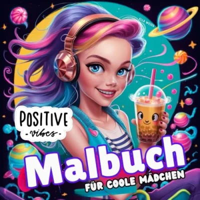 Abbildung von Malbuch für Coole Mädchen ab 12 Jahren: Schönes Geschenk &amp; Teenager: 50 Motive (Pferde, Manga, Muster, Regenbogen, Tiere) zum Ausmalen Entspannen Malen Jahren