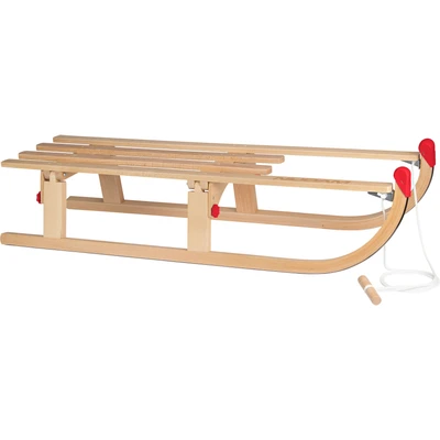 Abbildung von NIJDAM Faltschlitten &quot;Hörnerrodel Klappschlitten Davos Holz 110 cm&quot;