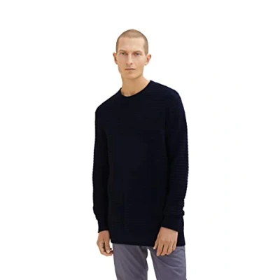 Abbildung von TOM TAILOR Herren Strickpullover 1033655, 10668 Sky Captain Blue, L