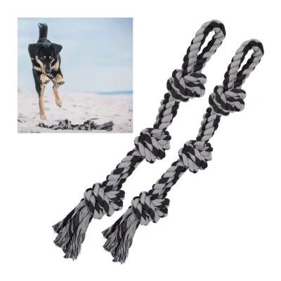 Abbildung von relaxdays Tiertaue Hundespielzeug Seil 2er Set, Polyester