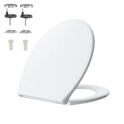 Abbildung von Rainsworth Nano Glaze Toilettendeckel Form O,Urea Formaldehyd Wc Sitz Mit Absenkautomatik,Ergonomisch Gestalteter Antibakterieller Klodeckel,Universal Klobrille