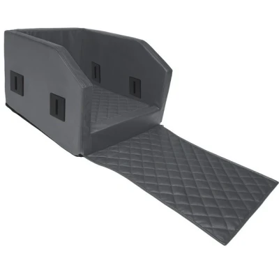 Abbildung von CopcoPet Rücksitz Hundeautositz Autohundebett Hundebett Transportbett Autoschondecke (55 x 90 38 cm Orthopädisch, Grau)