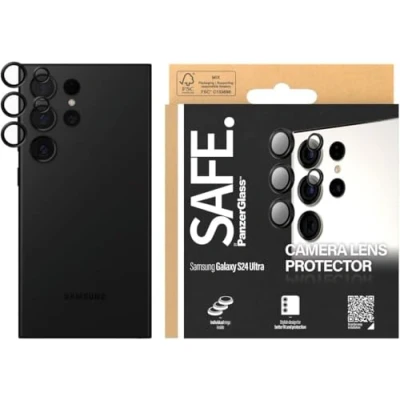 Abbildung von SAFE. by PanzerGlass® Kameraschutz Samsung Galaxy S24 Ultra Schwarz Behalte dein Telefon vor Stürzen, Schocks und Kratzern