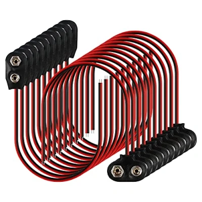 Abbildung von 40 Pcs 9V Kabel Anschluss Batterie Clip 9 V Adapter Anschlusskabel für Alkalibatterien Blöcke Spielzeugen Telefonen Beleuchtungskörpern