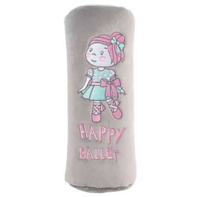 Abbildung von Walser Schlafkissen Ballet Doll, Kinder Autokissen ab 5 Jahren, Auto Gurtkissen, Gurtschoner, Gurtschutz Erhöhung, Reisekissen rosa