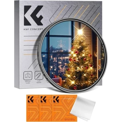 Abbildung von K&amp;F Concept Nano K Serie Variabler 62mm Sternfilter 4 Punkte,8 Punkte für Sternenlichteffekte