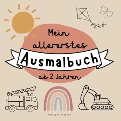 Abbildung von Mein erstes Ausmalbuch ab 2 Jahren: Liebevoll gestaltetes Malbuch für Kleinkinder Jahren Förderung der Kreativität und Motorik Große Motive zum Ausmalen