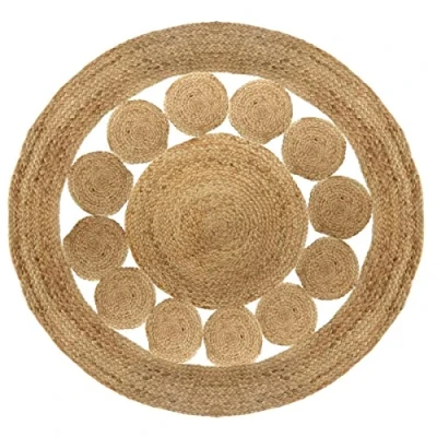 Abbildung von Jute Wind durchbrochener Teppich D120