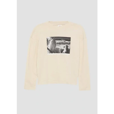 Abbildung von s.Oliver MIT Asymmetrischem Ausschnitt Langarmshirt für Kinder, Größe: 146/152, Ecru