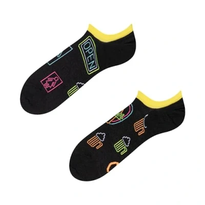 Abbildung von Dedoles Socken Unisex Damen Herren &amp; Kinder Baumwolle viele lustige Designs 1 Paar Geschenk links rechts verschieden, Farbe Schwarz, Motiv Neon Bier, Gr. 39 42
