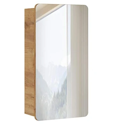 Abbildung von Lomadox Spiegelschrank LUTON 56 Kleiner 40 cm in Wotan Eiche Nb. B/H/T ca. 40/75/16