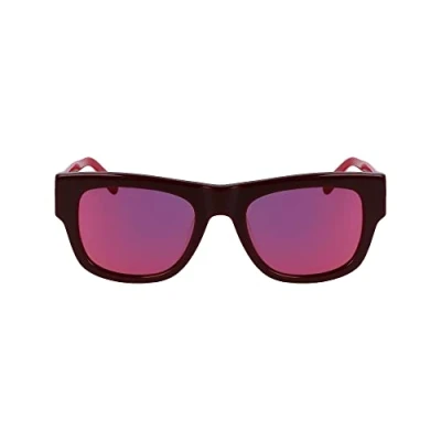 Abbildung von Calvin Klein Jeans Unisex Sonnenbrille, Größe: 52, Burgundy