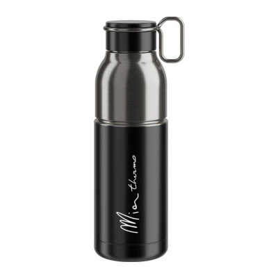 Abbildung von Elite Mia Trinkflasche 550Ml, Schwarz/Silber, Edelstahl One Size
