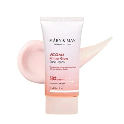 Abbildung von Mary&amp;May Mary &amp; May Vegan Primer Glow Sun Cream SPF 50+ PA++++ 50ml