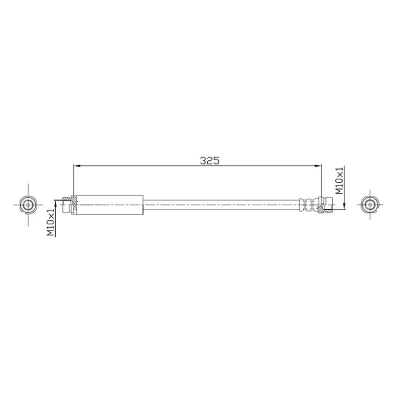 Abbildung von METZGER 4112320 Bremsschläuche 325 FORD: Fusion Kombi