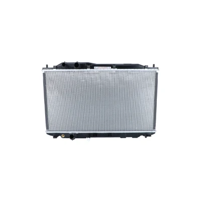 Abbildung von NRF 56050 Kühler, Motorkühlung Aluminium 673 375 17 mit Anbauteilen Kühlrippen gelötet HONDA: CIVIC 8 Hatchback, Stufenheck