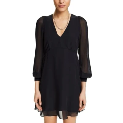 Abbildung von Esprit Draped Freizeitkleid, Damen, Größe: 36, Black
