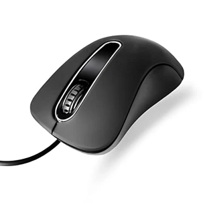 Abbildung von Atlantis Land Optistar Optische USB Maus, 1000 DPI, USB, Rechtshänder, Schwarz (Rechtshänder, Schwarz)