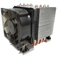 Abbildung von Dynatron S6 3U Aktiver Kühler Aluminium gestapelt Flossen mit Heatpipes für Intel Sapphire Rapids Prozessor FCLGA 4677