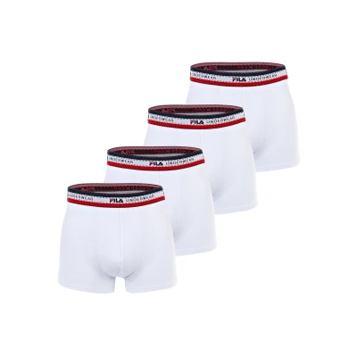 Abbildung von Fila 4ER PACK Logobund Panties, Herren, Größe: Large, Weiß