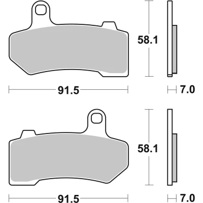 Abbildung von TRW Sinter Street MCB781SV Bremsbelagsatz