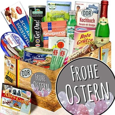 Abbildung von Frohe Ostern/Geschenk zu Ostern/DDR Geschenkbox Spezialitäten