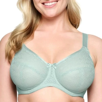 Abbildung von Große Größen Plusgröße WonderWire Komfort BH mit Spitze und Bügel Nr. 9855, Jade, 95F