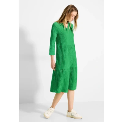 Abbildung von Cecil MIT Struktur Freizeitkleid, Damen, Größe: Large, Grün