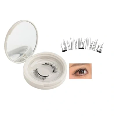 Abbildung von Enjuvie Magnetic Eyelashes, Lash Kit, Lashes, Eyelashes Natural Look with Applicator, Reusable Self Adhesive (USB04)