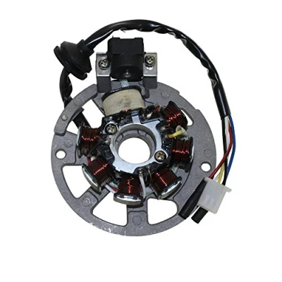 Abbildung von Lichtmaschine Stator Version 1 3Pins und 2 Kabel für Roller Baotian, Keeway, CPI