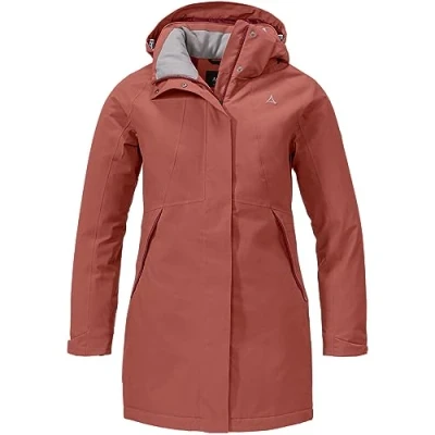 Abbildung von Schöffel Bastianisee Regenjacke / wasserabweisende Jacke, Damen, Größe: 34, rot