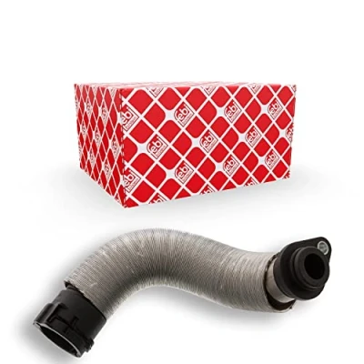 Abbildung von FEBI BILSTEIN 45281 Kühlerschlauch rechts oben EPDM (Ethylen Propylen Dien Kautschuk) mit Hitzeschutzrohr, Dichtring BMW: 5 Limousine, 3 Touring