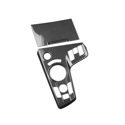 Abbildung von Verkleidung der Konsolenverkleidung Für Kia Sportage NQ5 2022 2Pcs Carbon Fiber Car Center Konsole Getriebe Shift Panel Abdeckung Rahmen Aufkleber Trim Console Dekorabdeckung
