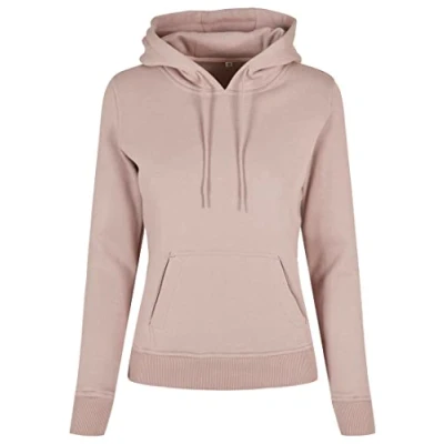Abbildung von Build Your Brand Damen Ladies Organic Hoody Kapuzenpullover, Duskrose, XL