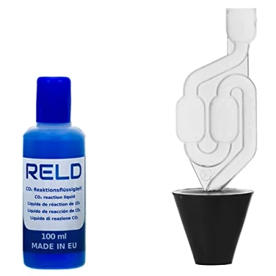 Abbildung von RELD Zylinderkopf Dichtung Tester CO2 Leck Kühlwasser prüfen Universal für alle Autos und Motorräder Zylinderkopfdichtung Lecktester Rapid Engine Leak Detector 50 Tests Mehrfarbig