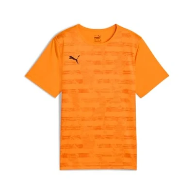 Abbildung von Puma individualFINAL Graphic Jersey Youth Trikot Teenager Für Herren Damen Kinder Mit Print Heat Fire/Black Größe: 5 6Y